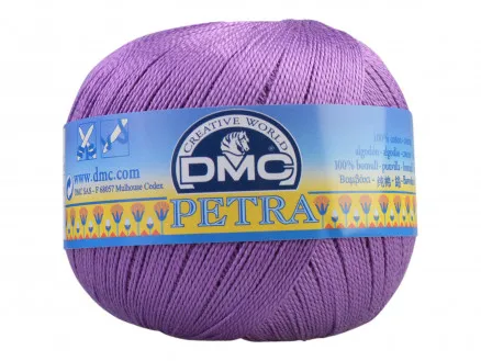 DMC Petra nr. 5 Virkgarn Unicolor 53837 Lila
