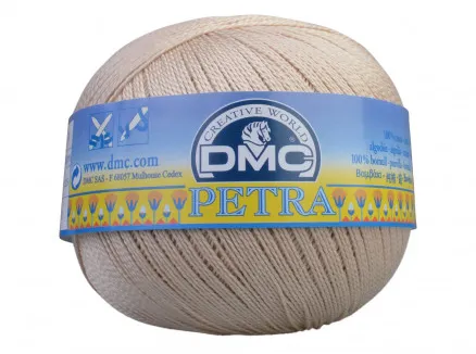 DMC Petra nr. 8 Virkgarn Unicolor 5712 Ljus Vete