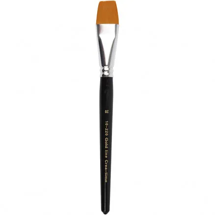 Gold Line Penslar, L: 21 cm, B: 24 mm, platta, 6 st/6 förp.