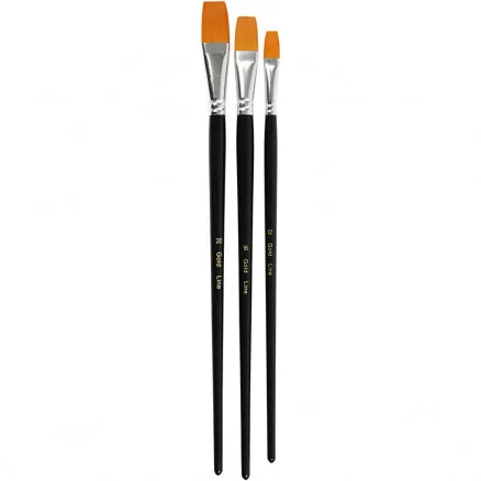 Gold Line Penslar, L: 30–33 cm, B: 12–20 mm, platta, 3 st/1 förp.