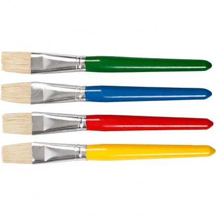 Barnpenslar, platta, längd: 19 cm, bredd: 20 mm, 4 st./1 förp.