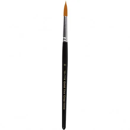 Gold Line-penslar, L: 20 cm, B: 7 mm, runda, 6 st/6 förp.