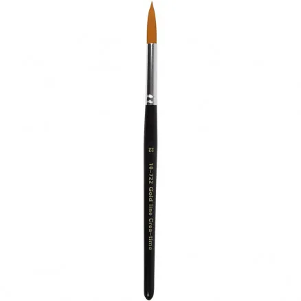 Gold Line-penslar, L: 21 cm, B: 8 mm, runda, 6 st/6 förp.