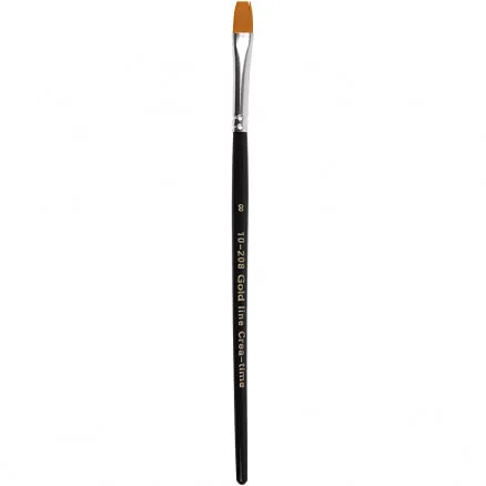 Gold Line Penslar, L: 18,5 cm, B: 8 mm, platta, 12 st/12 förp.
